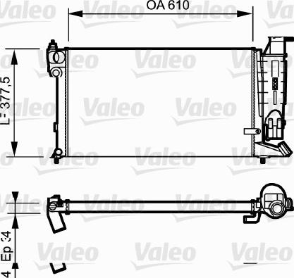 Valeo 730984 - Радиатор, охлаждение двигателя autosila-amz.com