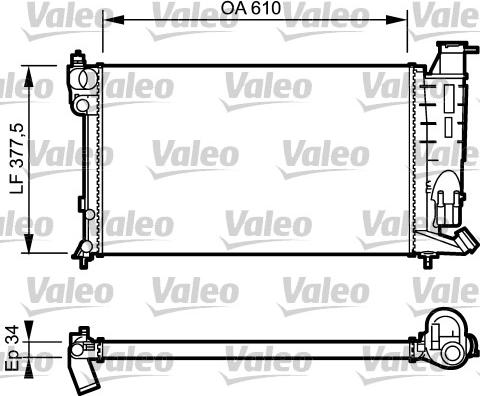 Valeo 730983 - Радиатор, охлаждение двигателя autosila-amz.com