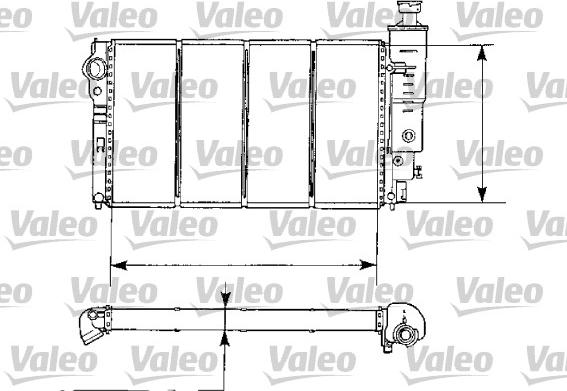 Valeo 730974 - Радиатор, охлаждение двигателя autosila-amz.com