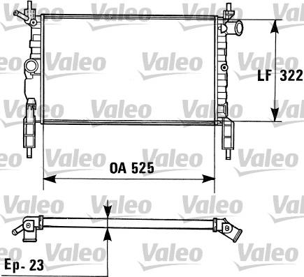 Valeo 730975 - Радиатор, охлаждение двигателя autosila-amz.com