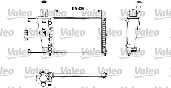 Valeo 730976 - Радиатор, охлаждение двигателя autosila-amz.com