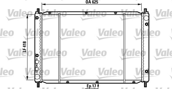 Valeo 730970 - Радиатор, охлаждение двигателя autosila-amz.com