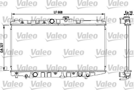 Valeo 730471 - Радиатор, охлаждение двигателя autosila-amz.com