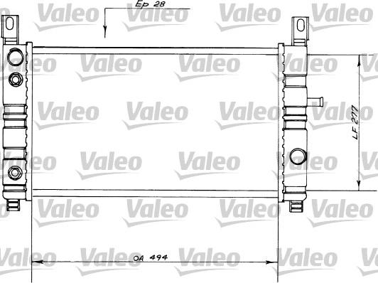 Valeo 730559 - Радиатор, охлаждение двигателя autosila-amz.com