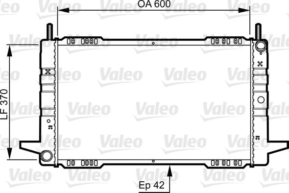 Valeo 730563 - Радиатор, охлаждение двигателя autosila-amz.com