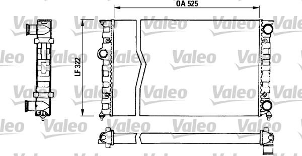 Valeo 730505 - Радиатор, охлаждение двигателя autosila-amz.com