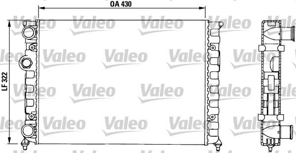 Valeo 730503 - Радиатор, охлаждение двигателя autosila-amz.com