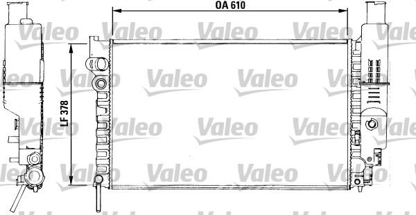 Valeo 730512 - Радиатор, охлаждение двигателя autosila-amz.com