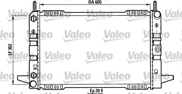 Valeo 730586 - Радиатор, охлаждение двигателя autosila-amz.com