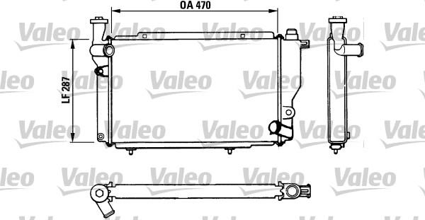 Valeo 730534 - Радиатор, охлаждение двигателя autosila-amz.com