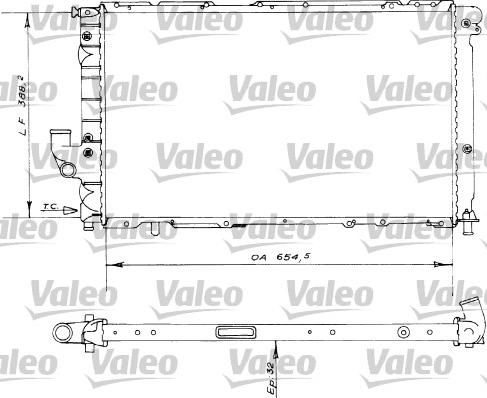 Valeo 730536 - Радиатор, охлаждение двигателя autosila-amz.com