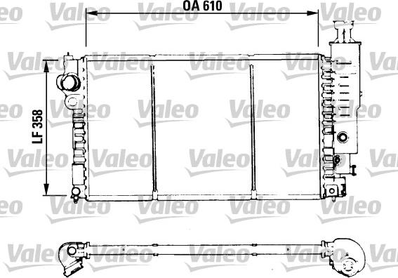 Valeo 730576 - Радиатор, охлаждение двигателя autosila-amz.com