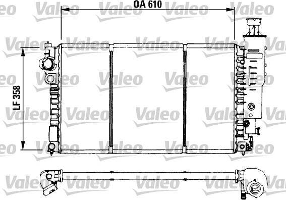 Valeo 730573 - Радиатор, охлаждение двигателя autosila-amz.com