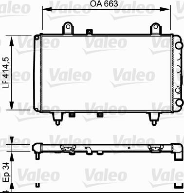 Valeo 730040 - Радиатор, охлаждение двигателя autosila-amz.com