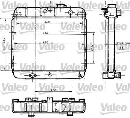 Valeo 730061 - Радиатор, охлаждение двигателя autosila-amz.com