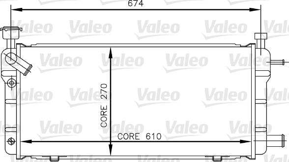 Valeo 730018 - Радиатор, охлаждение двигателя autosila-amz.com