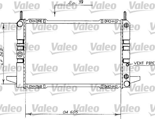 Valeo 730144 - Радиатор, охлаждение двигателя autosila-amz.com