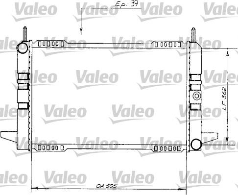 Valeo 730148 - Радиатор, охлаждение двигателя autosila-amz.com