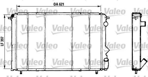 Valeo 730184 - Радиатор, охлаждение двигателя autosila-amz.com