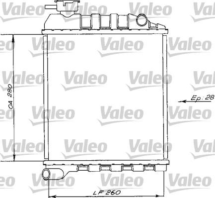 Valeo 730172 - Радиатор, охлаждение двигателя autosila-amz.com