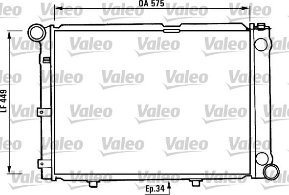 Valeo 730344 - Радиатор, охлаждение двигателя autosila-amz.com