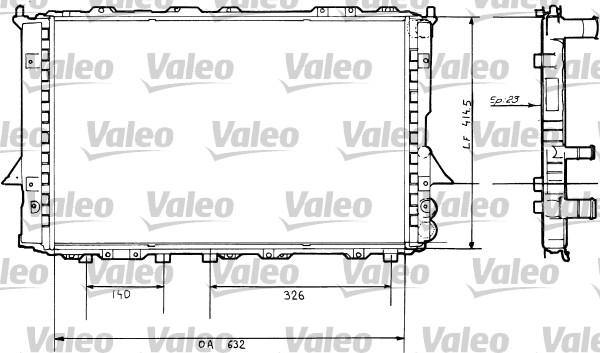 Valeo 730360 - Радиатор, охлаждение двигателя autosila-amz.com