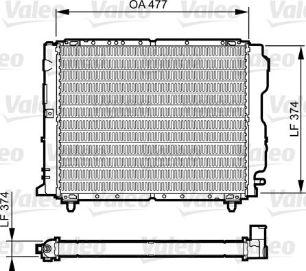 Valeo 730319 - Радиатор, охлаждение двигателя autosila-amz.com
