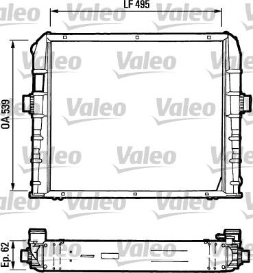 Valeo 730384 - Радиатор, охлаждение двигателя autosila-amz.com