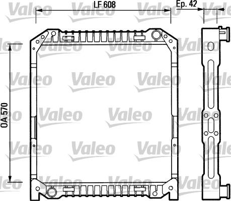 Valeo 730380 - Радиатор, охлаждение двигателя autosila-amz.com