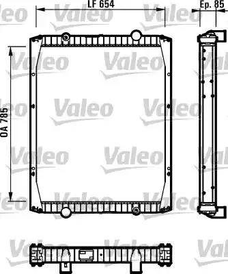 Valeo 730339 - Радиатор, охлаждение двигателя autosila-amz.com