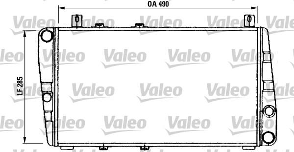 Valeo 730375 - Радиатор, охлаждение двигателя autosila-amz.com