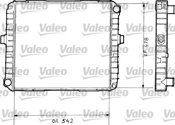 Valeo 730377 - Радиатор, охлаждение двигателя autosila-amz.com