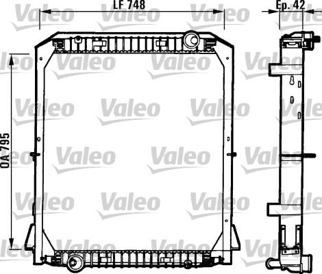 Valeo 730258 - Радиатор, охлаждение двигателя autosila-amz.com