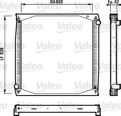 Valeo 730260 - Радиатор, охлаждение двигателя autosila-amz.com