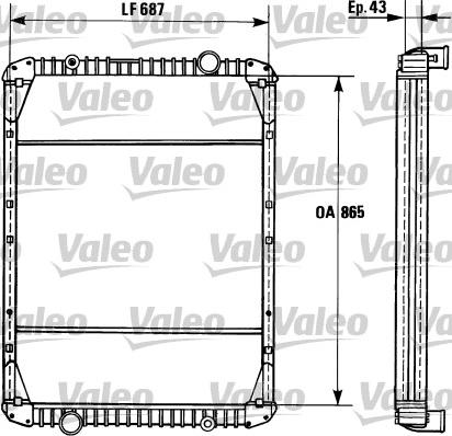 Valeo 730748 - Радиатор, охлаждение двигателя autosila-amz.com