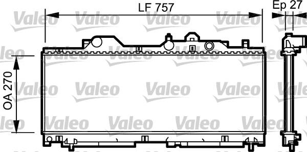 Valeo 731977 - Радиатор, охлаждение двигателя autosila-amz.com