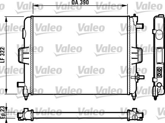 Valeo 731495 - Радиатор, охлаждение двигателя autosila-amz.com