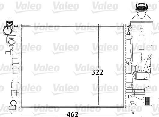 Valeo 731498 - Радиатор, охлаждение двигателя autosila-amz.com