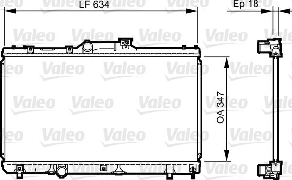 Valeo 731441 - Радиатор, охлаждение двигателя autosila-amz.com