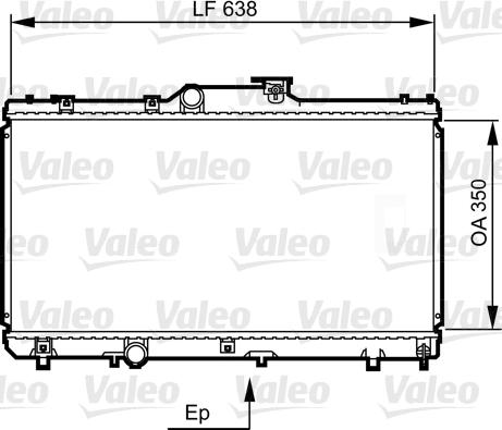 Valeo 731464 - Радиатор, охлаждение двигателя autosila-amz.com