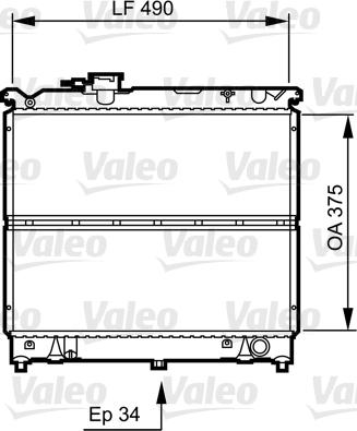 Valeo 731463 - Радиатор, охлаждение двигателя autosila-amz.com