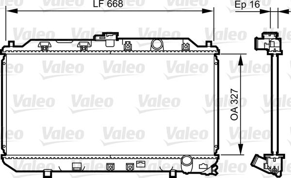 Valeo 731467 - Радиатор, охлаждение двигателя autosila-amz.com