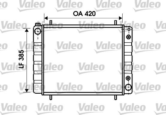 Valeo 731406 - Радиатор, охлаждение двигателя autosila-amz.com