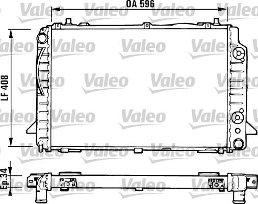 Valeo 731430 - Радиатор, охлаждение двигателя autosila-amz.com