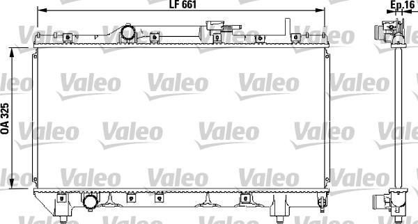 Valeo 731565 - Радиатор, охлаждение двигателя autosila-amz.com