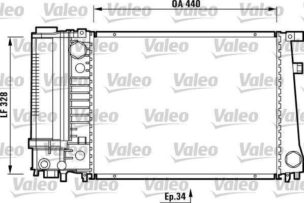 Valeo 731510 - Радиатор, охлаждение двигателя autosila-amz.com