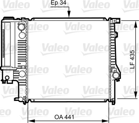 Valeo 731512 - Радиатор, охлаждение двигателя autosila-amz.com