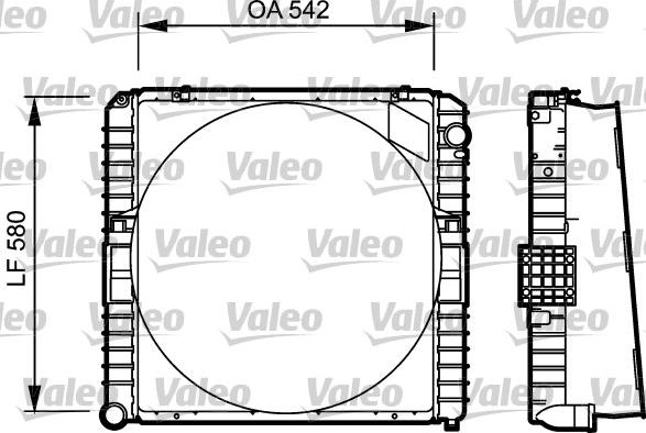 Valeo 731534 - Радиатор, охлаждение двигателя autosila-amz.com