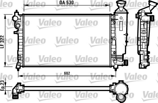 Valeo 731526 - Радиатор, охлаждение двигателя autosila-amz.com