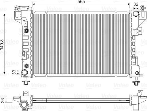 Valeo 731578 - Радиатор, охлаждение двигателя autosila-amz.com